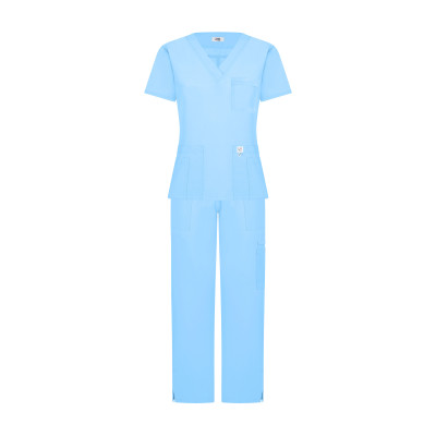 Breathing Scrub Set - Sky Blue / Azul Cielo
